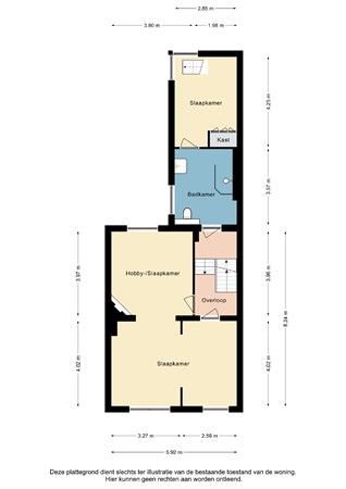 Plattegrond - Schiffelderstraat 11, 6369 TJ Simpelveld - Schiffelderstraat 11 Simpelveld - 1e Verdieping 2D.jpg